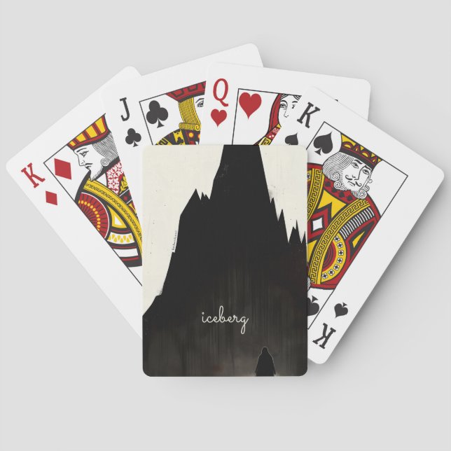 Dark Iceberg Playing Cards (Back)