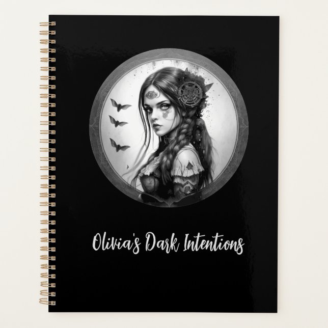 Dark Intentions Custom Gothic Planner (Front)