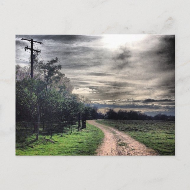 Dark is the path but the is a light. Postcard (Front)