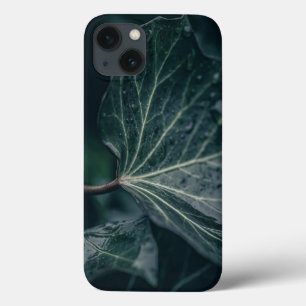 Dark Ivy Leaf Nature Photograph iPhone 13 Case