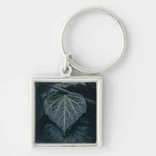 Dark Ivy Nature Photo Keychain