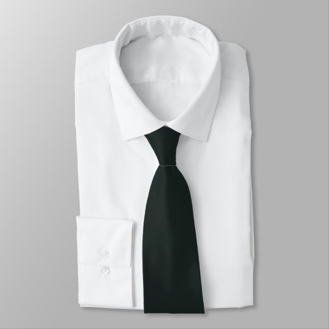 Dark Jungle Green Professional Creative Plain Tie (Tied)