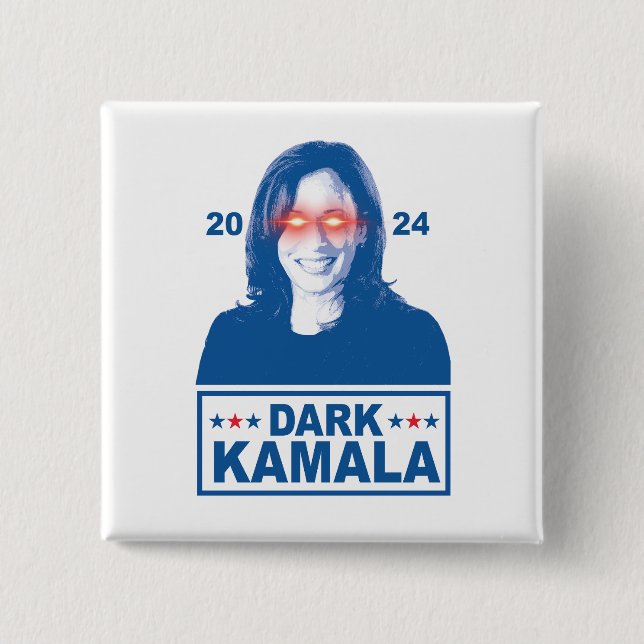 Dark Kamala 2024 2 Inch Square Button (Front)