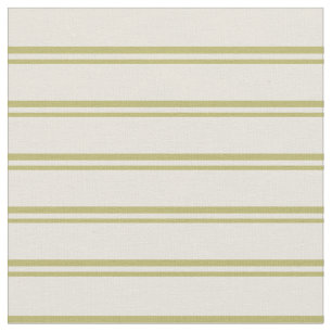 Dark Khaki & Beige Coloured Stripes/Lines Pattern Fabric
