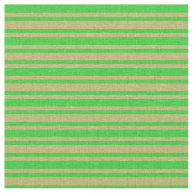 Dark Khaki & Lime Green Pattern Fabric (Close Up)