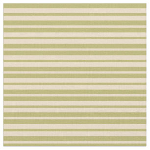 Dark Khaki & Tan Coloured Striped/Lined Pattern Fabric