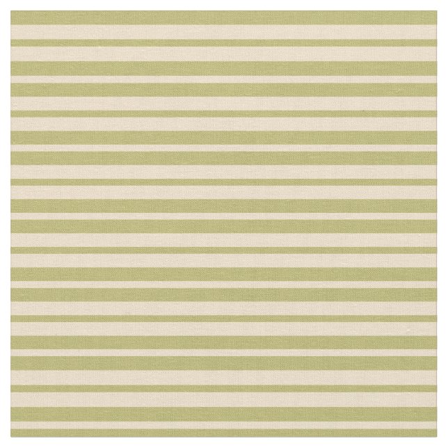 Dark Khaki & Tan Coloured Striped/Lined Pattern Fabric (Close Up)