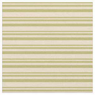 Dark Khaki & Tan Coloured Stripes/Lines Pattern Fabric
