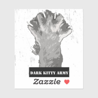 Dark Kitty Army Vinyl Sticker