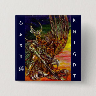 DARK KNIGHT 2 2 INCH SQUARE BUTTON