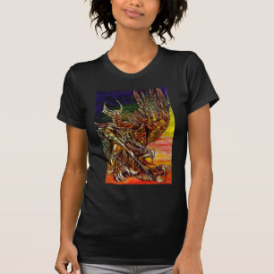 DARK KNIGHT AND DRAGON Fantasy T-Shirt