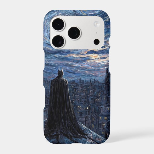 Dark Knight Inspired Starry Night Phone Case | Art (Back)