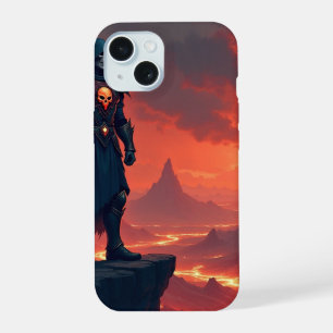 Dark Knight of Flame iPhone 15 Case