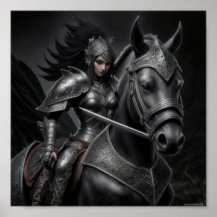 Dark Lady Knight Poster