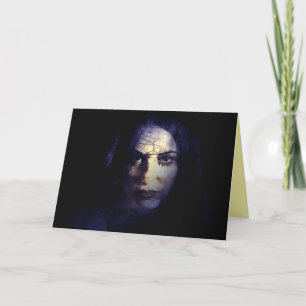 Dark Lady Nature Goddess Witch Magic Shadows Card