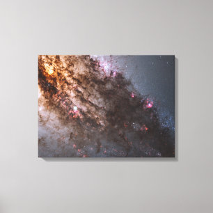 Dark Lanes Of Dust Crisscross Centaurus A Galaxy. Canvas Print
