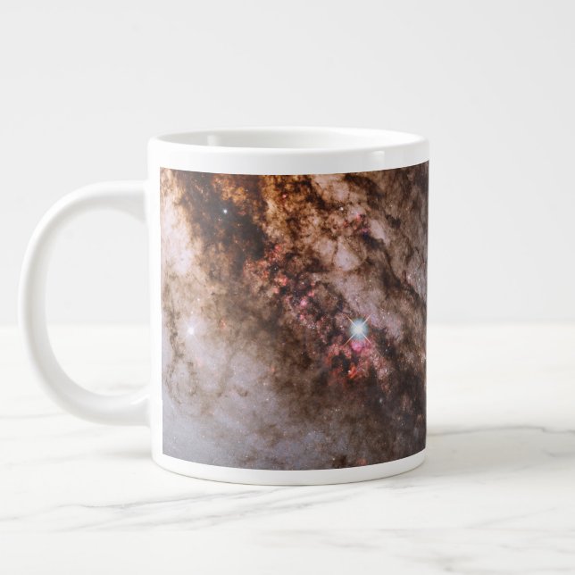 Dark Lanes Of Dust Crisscross Centaurus A Galaxy. Large Coffee Mug (Left)