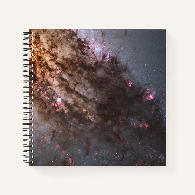 Dark Lanes Of Dust Crisscross Centaurus A Galaxy. Notebook (Front)