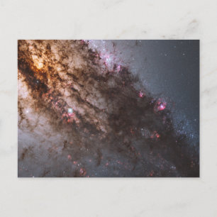 Dark Lanes Of Dust Crisscross Centaurus A Galaxy. Postcard