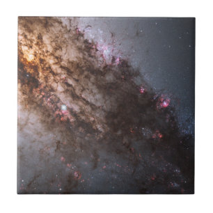 Dark Lanes Of Dust Crisscross Centaurus A Galaxy. Tile