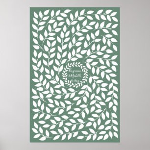 Dark Laurel - 250 Signature Guest Book Alternative
