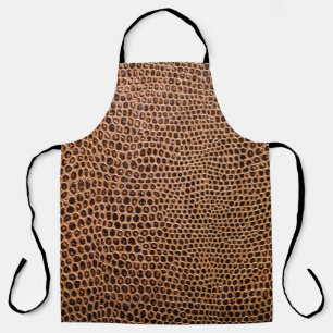 dark leather background apron