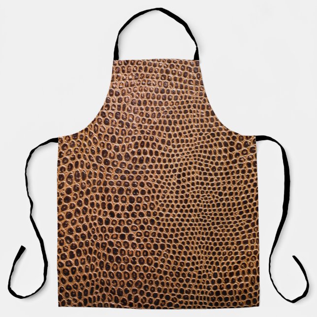 dark leather background apron (Front)