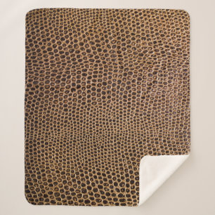 Dark Leather: Elegant Simple Background Sherpa Blanket