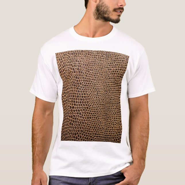 Dark Leather: Elegant Simple Background T-Shirt (Front)