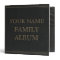 Dark Leather Print Family Album