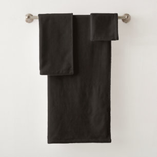 Dark Licorice Brown Bath Towel Set