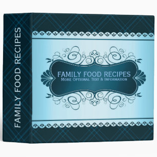 Dark & Light Blue Plaid With Lace Binder