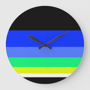 Dark lines large clock
