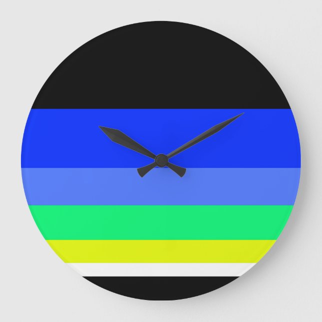 Dark lines large clock (Front)