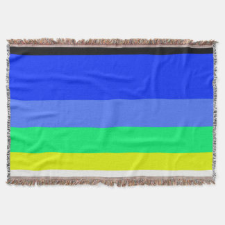 Dark lines throw blanket