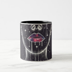 Dark Lips Two-Tone Coffee Mug