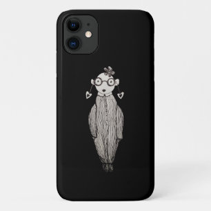 Dark lipstick and wearing glasses   iPhone 11 case