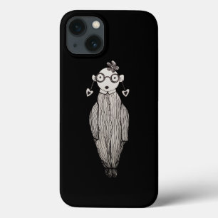 Dark lipstick and wearing glasses    iPhone 13 case