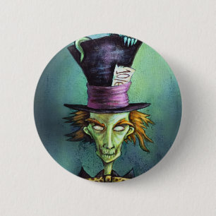 Dark Mad Hatter from Alice in Wonderland 2 Inch Round Button