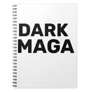 Dark Maga Funny Halloween Trump 2024 Notebook