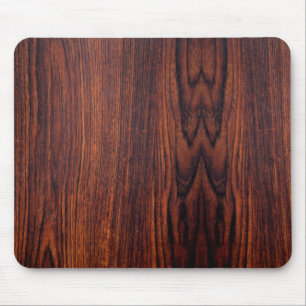 Dark Mahogany wood grain   brown wood pattern   Mouse Pad