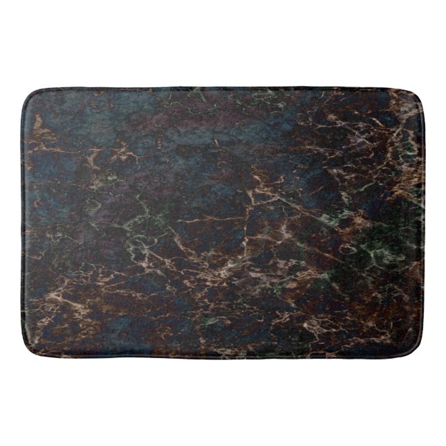 Dark Marble Bath Mat (Front)