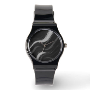 Dark Marble Wave Watch