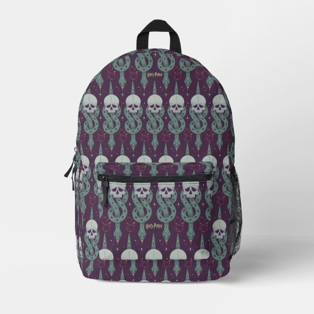 Dark Mark Geometric Icon Pattern Printed Backpack (Front)
