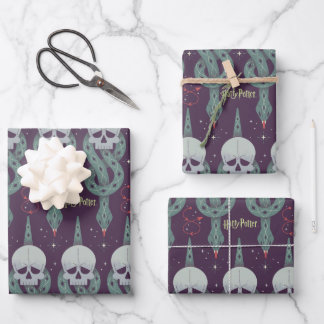 Dark Mark Geometric Icon Pattern Wrapping Paper Sheet