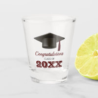 Dark Maroon Congratulations College Graduate