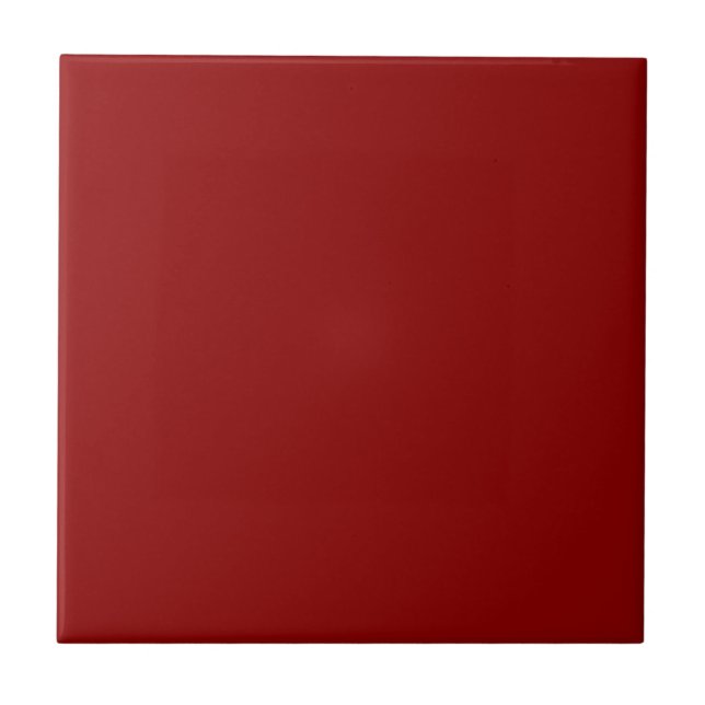 Dark Maroon Red Solid Trend Colour Blank Backgroun Tile (Front)