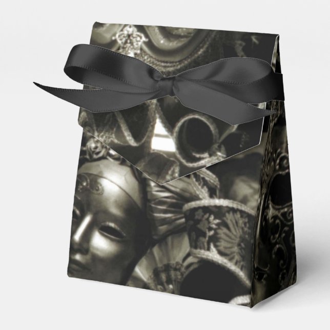 Dark Masquerade Favor Box (Front Side)