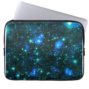 Dark Matter Blue Teal Laptop Sleeve