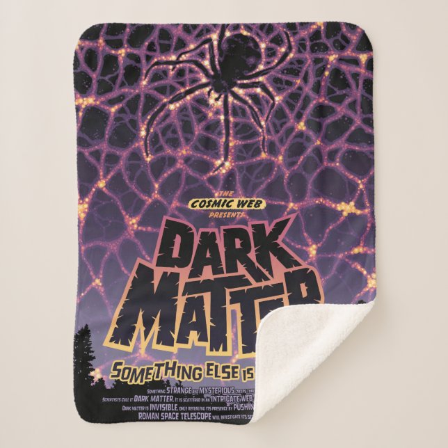 Dark Matter Poster. Sherpa Blanket (Front)